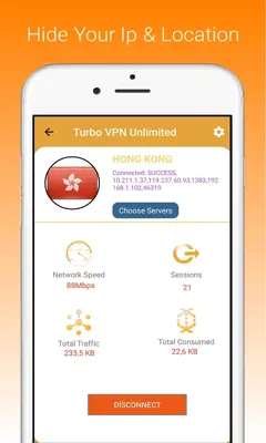 Turbo VPN Unlimited android App screenshot 1